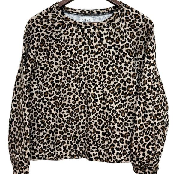 Velvet Leopard Print Sweater - Picture 1 of 7